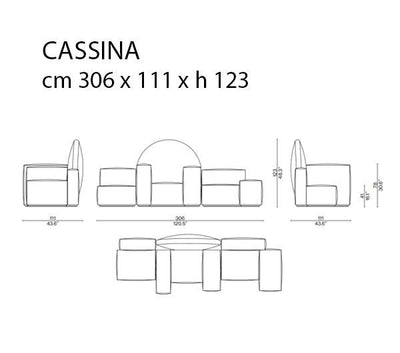 Cassina Notturno a New York Sofa