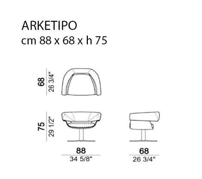 Arketipo Jordan Armchair