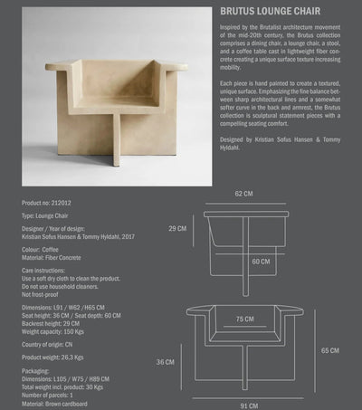 101 Copenhagen Brutus Sand Koltuk