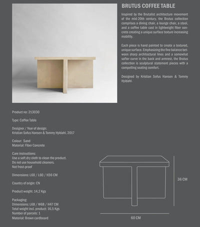 101 Copenhagen Brutus Sand Sehpa