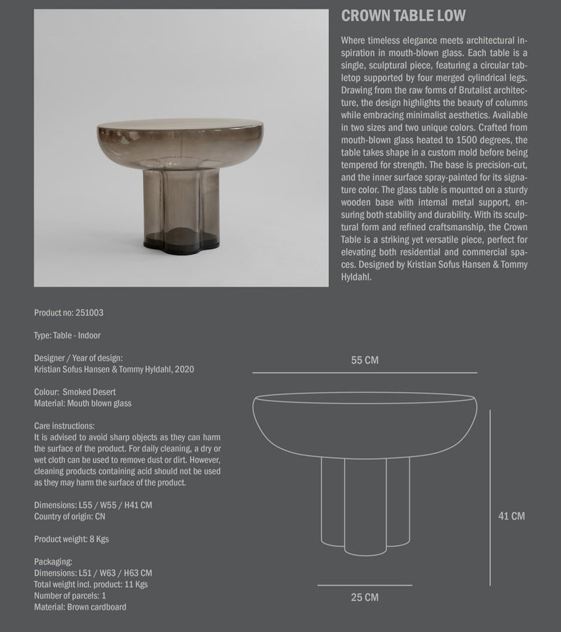 101 Copenhagen Crown Smoked Forest Sehpa Alçak