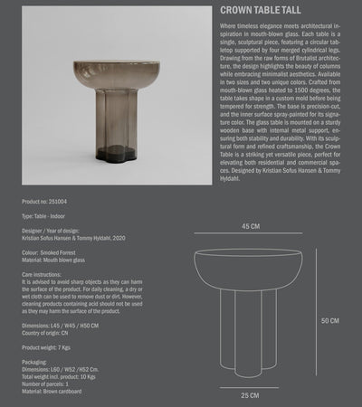 101 Copenhagen Crown Smoked Forest Coffee Table Tall