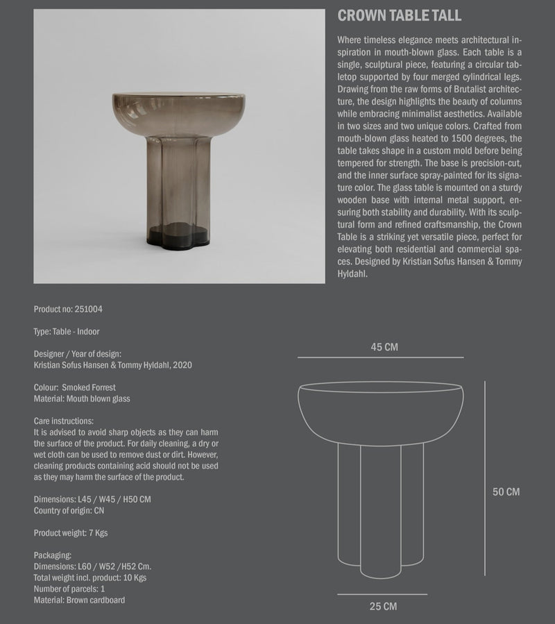 101 Copenhagen Crown Smoked Forest Coffee Table Tall