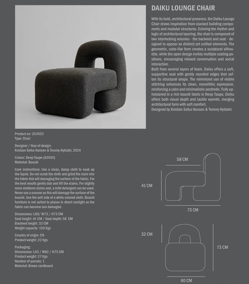 101 Copenhagen Daiku Koltuk