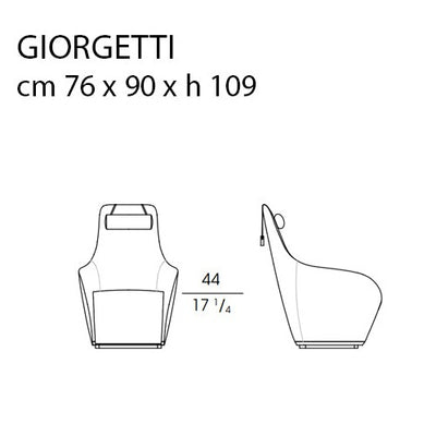 Giorgetti Tie XL Sandalye