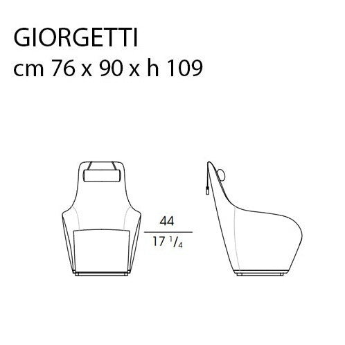 Giorgetti Tie XL Sandalye