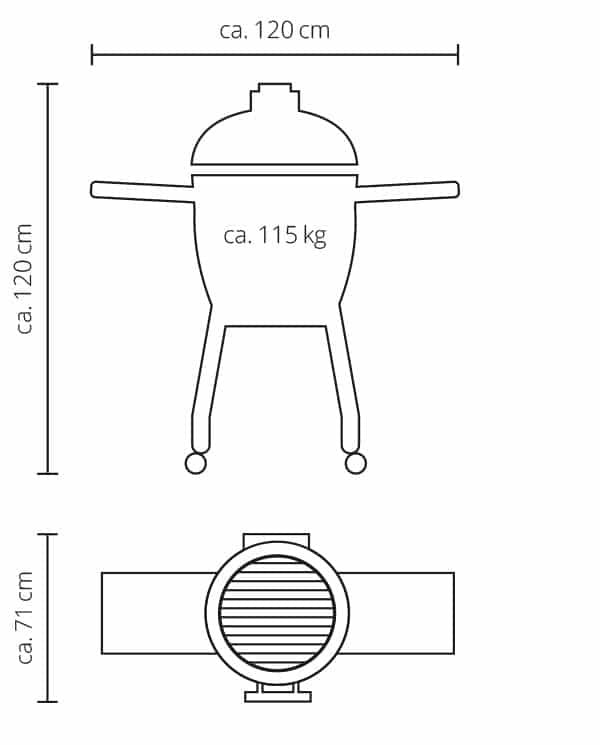 Decofire Monolith Classic Pro Red Barbekü