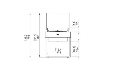 Decofire Pop 8L White