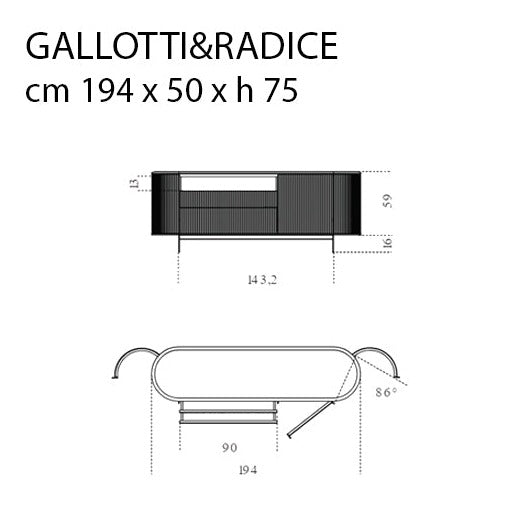 Gallotti&Radice Kumi Konsol