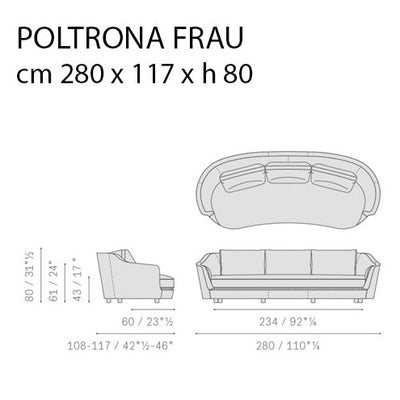 Poltrona Frau Duo Kanepe