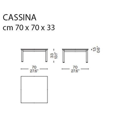 10 Table En Tube Basse, Grand Modèle, Outdoor