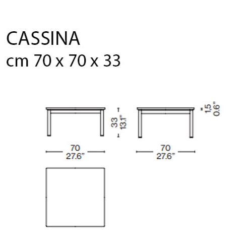 Cassina 10 Masa Dış Mekan Sehpa