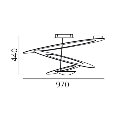 Artemide Pirce Collection Suspension Lamp