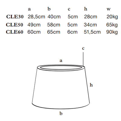 Atelier Vierkant CLE Saksı