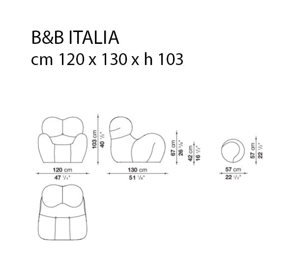 B&B Italia Serie Up 2000 Armchair