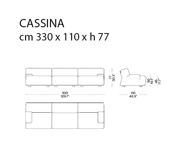 Cassina Fiandra Modular Sofa