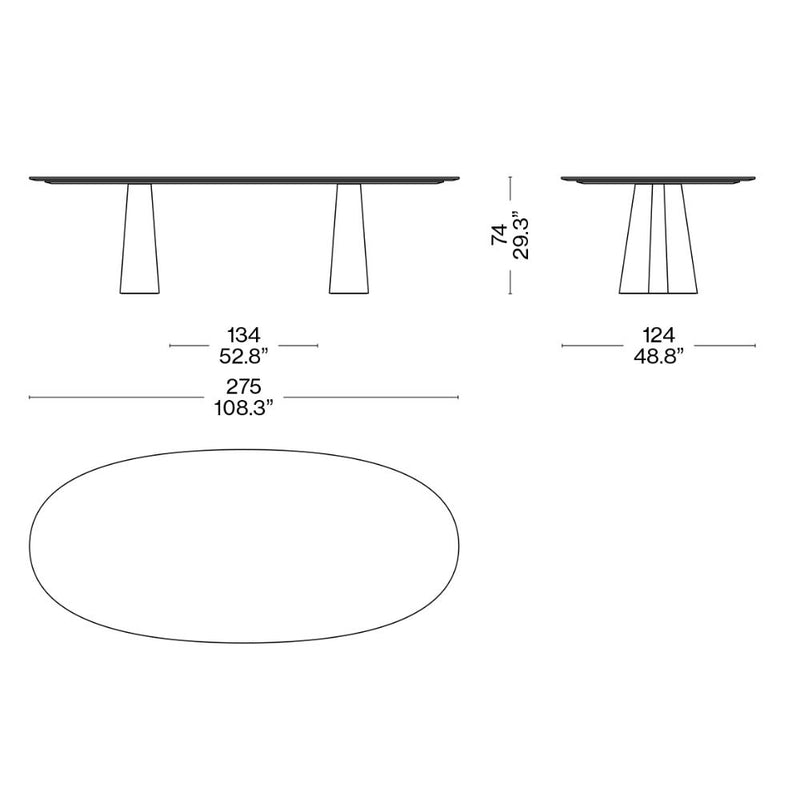 Cassina Treflo Collection Masa