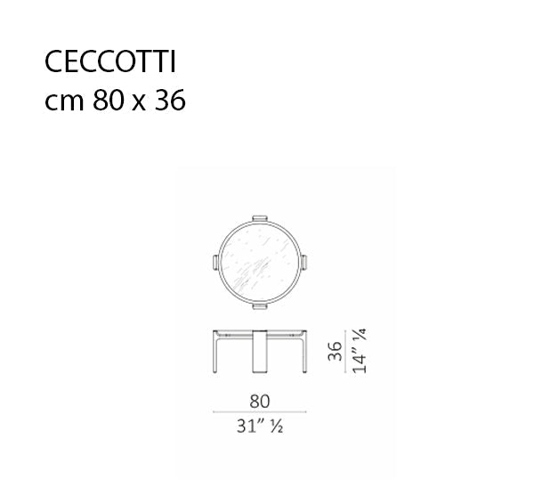 Ceccotti Collezioni Duo Sehpa