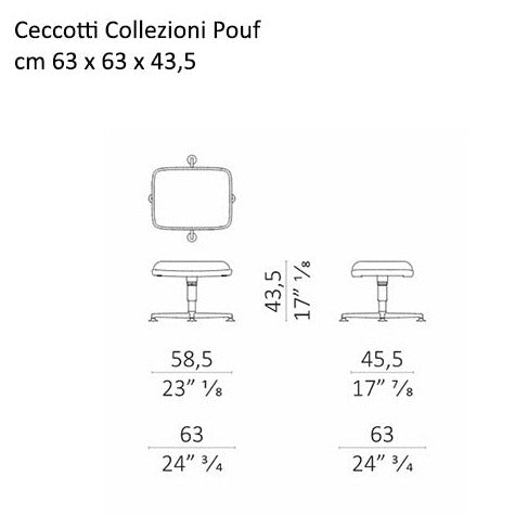 Ceccotti Collezioni Pigra Pouf