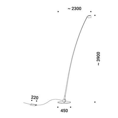 Davide Groppi Sampei 440 Collection Floor Lamp