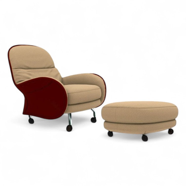De Padova Louisiana Collection Armchair and Pouf