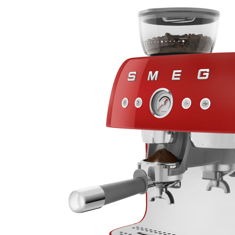 Kırmızı Öğütücülü Espresso Kahve Makinesi EGF03PBEU