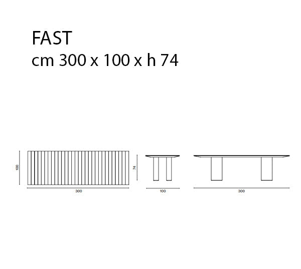 Fast Naca Rectangular Table