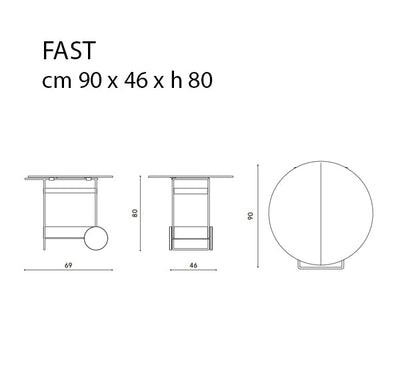 Fast Ninfea Servis Arabası