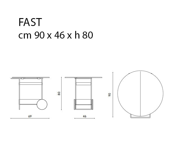 Fast Ninfea Servis Arabası