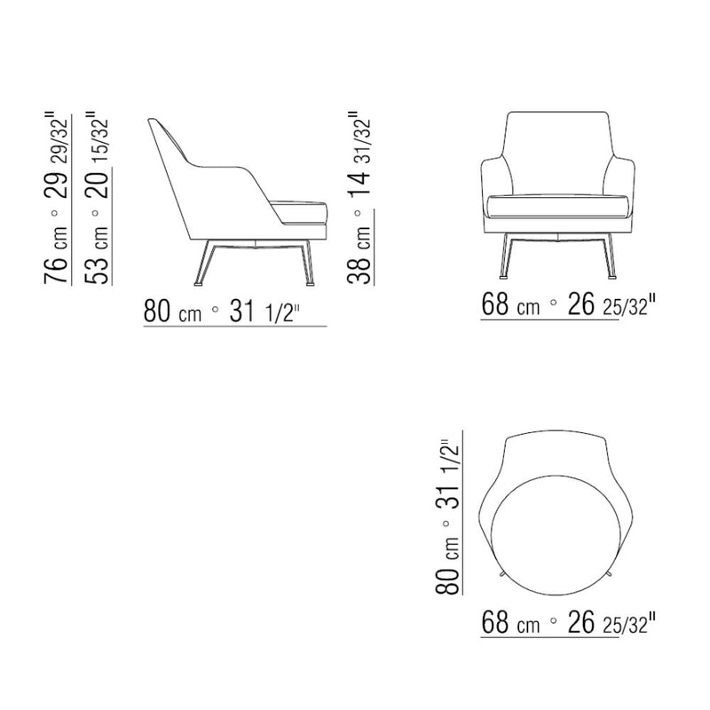 Flexform Guscio Collection Koltuk