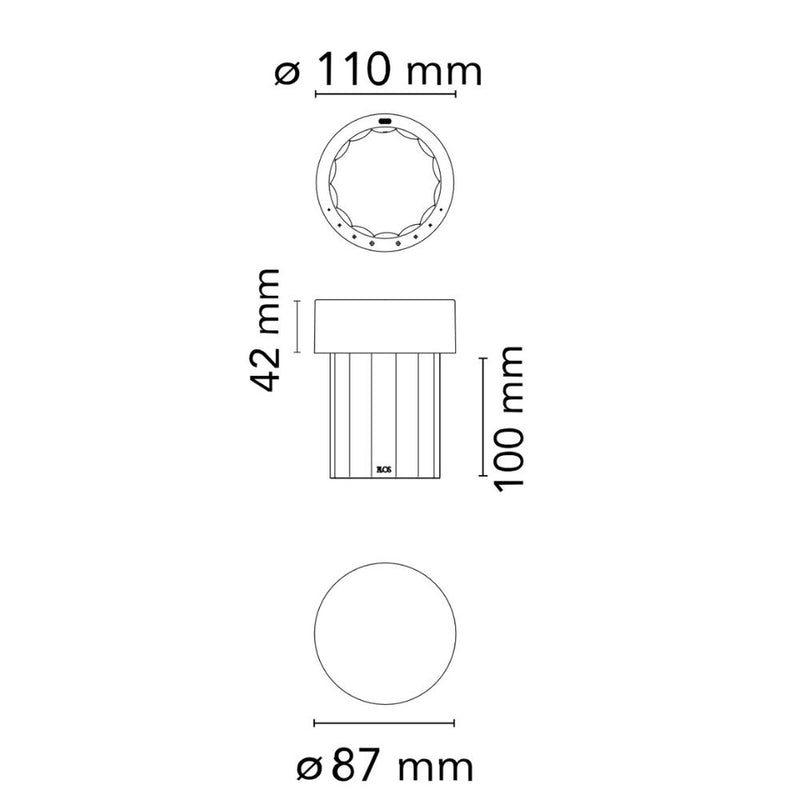 Flos Last Order Fluted Collection Masa Lambası