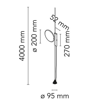Flos OK Black Sarkıt