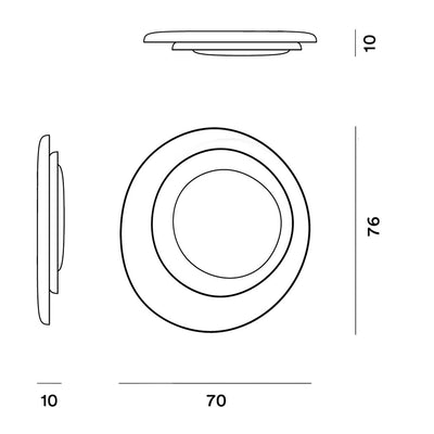 Foscarini Bahia White Aplik