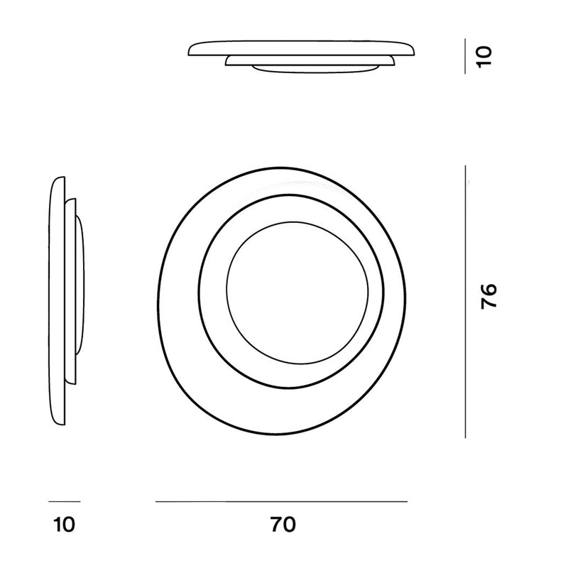 Foscarini Bahia White Aplik