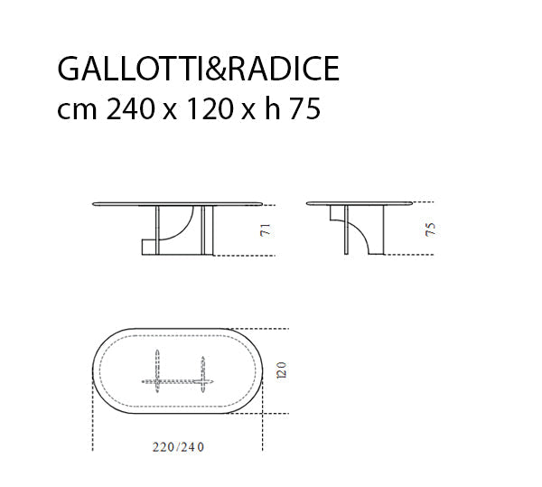 Gallotti&Radice Selce - T Table