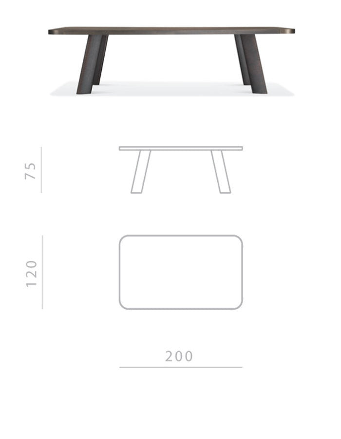 Ghidini 1961 Native Dikdörtgen Yemek Masası