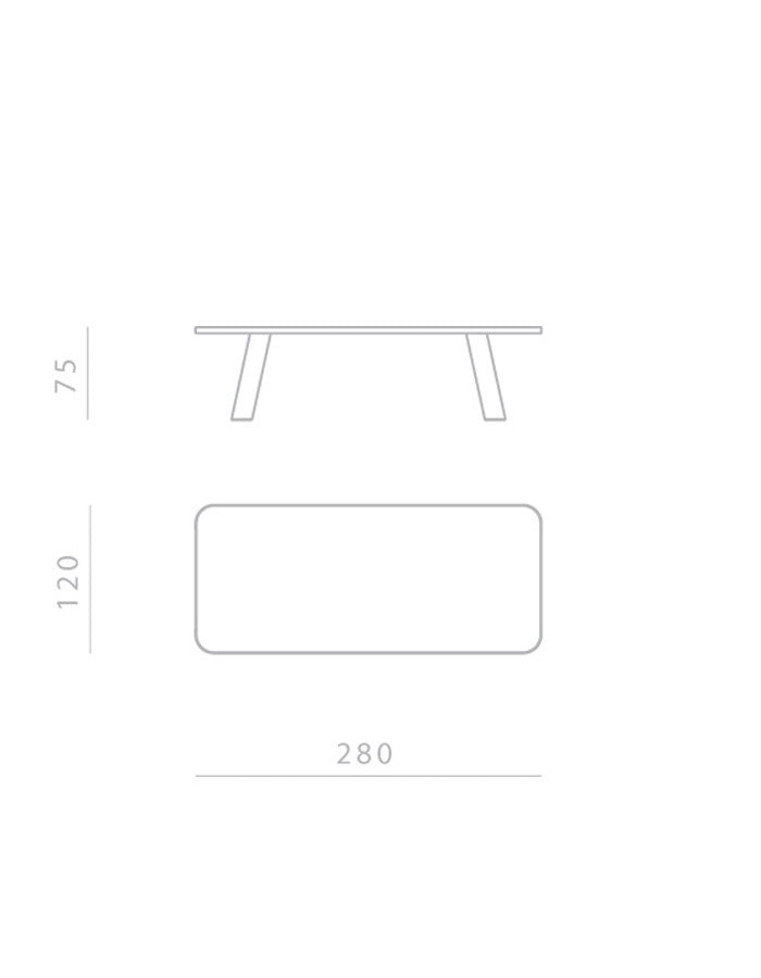 Ghidini 1961 Native Dikdörtgen Yemek Masası