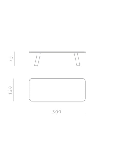 Ghidini 1961 Native Dikdörtgen Yemek Masası