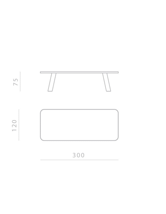 Ghidini 1961 Native Dikdörtgen Yemek Masası