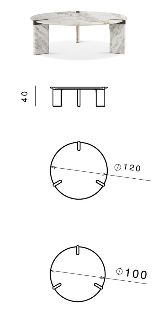 Ghidini 1961 Ottanta Round Coffee Table