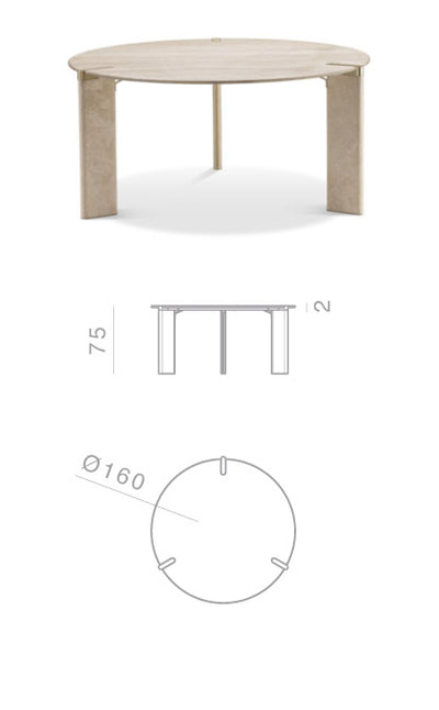 Ghidini 1961 Ottanta Yuvarlak Yemek Masası