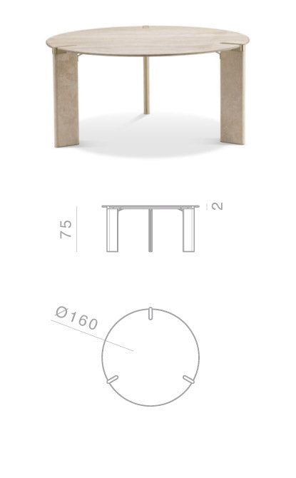 Ghidini 1961 Ottanta Yuvarlak Yemek Masası