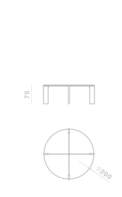 Ghidini 1961 Ottanta Yuvarlak Yemek Masası