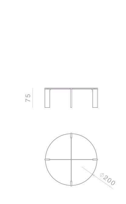 Ghidini 1961 Ottanta Yuvarlak Yemek Masası