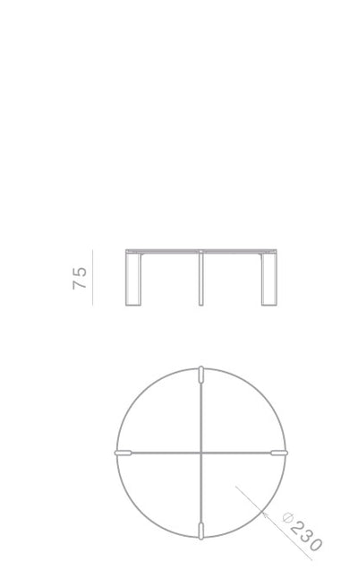 Ghidini 1961 Ottanta Yuvarlak Yemek Masası