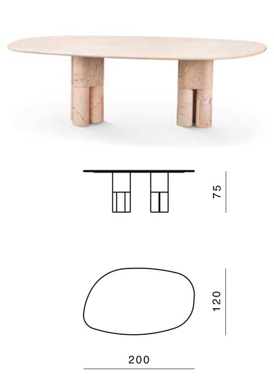 Ghidini 1961 Tria Yemek Masası