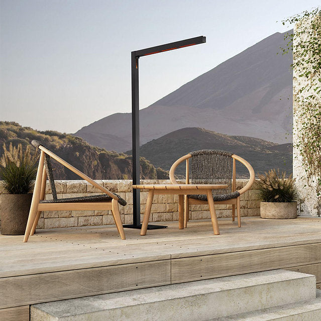 Heatsail Twig Siyah Isıtıcılı Bahçe Aydınlatması