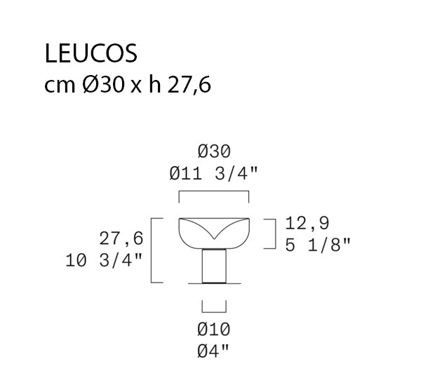 Leucos Aella T 30 Masa Lambası
