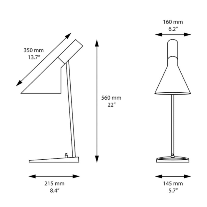 Louis Poulsen Aj Table Collection Masa Lambası