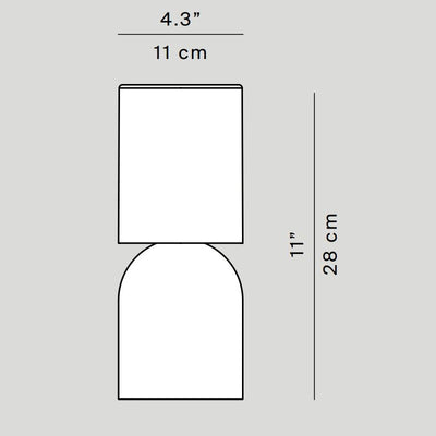Luceplan Nui Mini White Masa Lambası